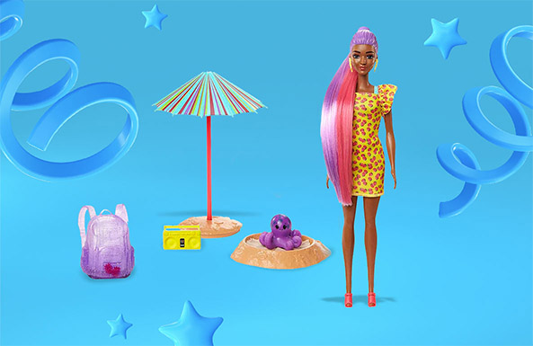 Barbie Color Reveal Foam Doll